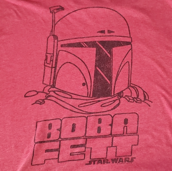 Star Wars BOBA FETT red t-shirt XX-Large Mandalorian Bounty Hunter - Picture 3 of 4